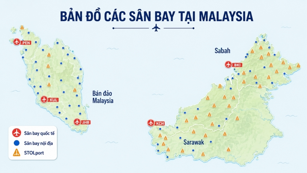 c&aacute;c s&acirc;n bay tại Malaysia