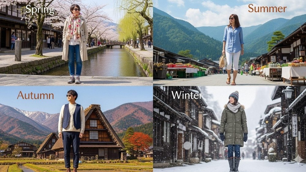 Trang phục ph&ugrave; hợp theo bốn m&ugrave;a tại Nhật Bản
