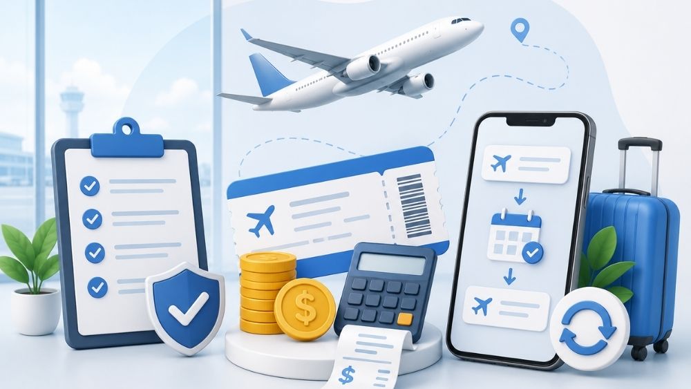 Điều kiện, ph&iacute; đổi v&agrave; c&aacute;ch đổi v&eacute; m&aacute;y bay chi tiết