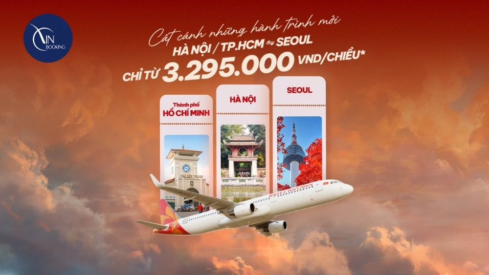 Sun PhuQuoc mở đường bay thẳng H&agrave; nội /TpHCM đi seoul - Nguồn: Internet