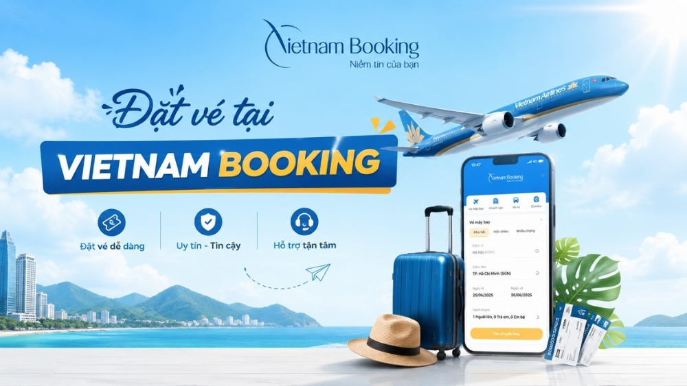đặt v&eacute; m&aacute;y bay Vietnam Airlines giảm đến 25%