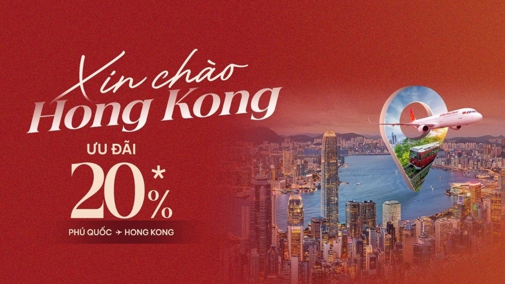 vs m&aacute;y bay từ Ph&uacute; Quốc đi Hong Kong