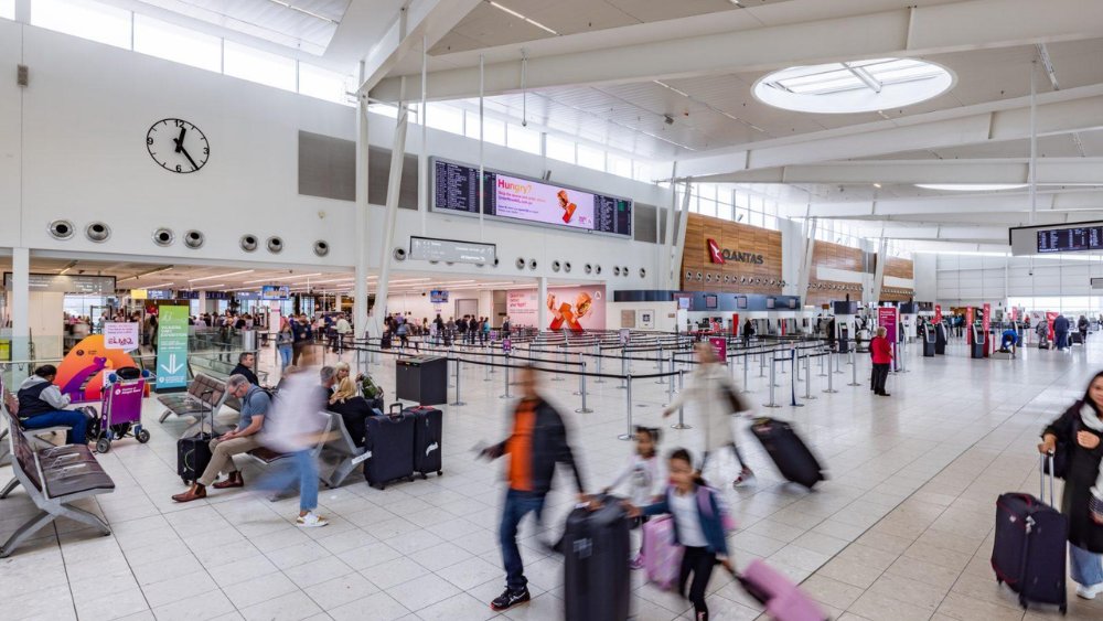 quầy check-in tại s&acirc;n bay Adelaide