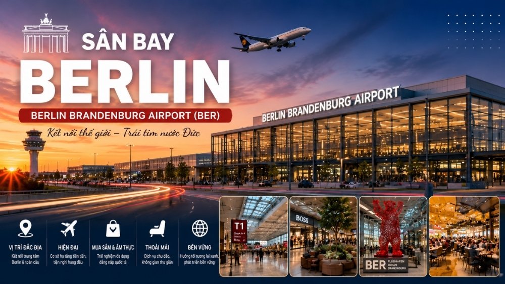 Sân bay Berlin Brandenburg: Cửa ngõ Quốc tế của thủ đô Đức