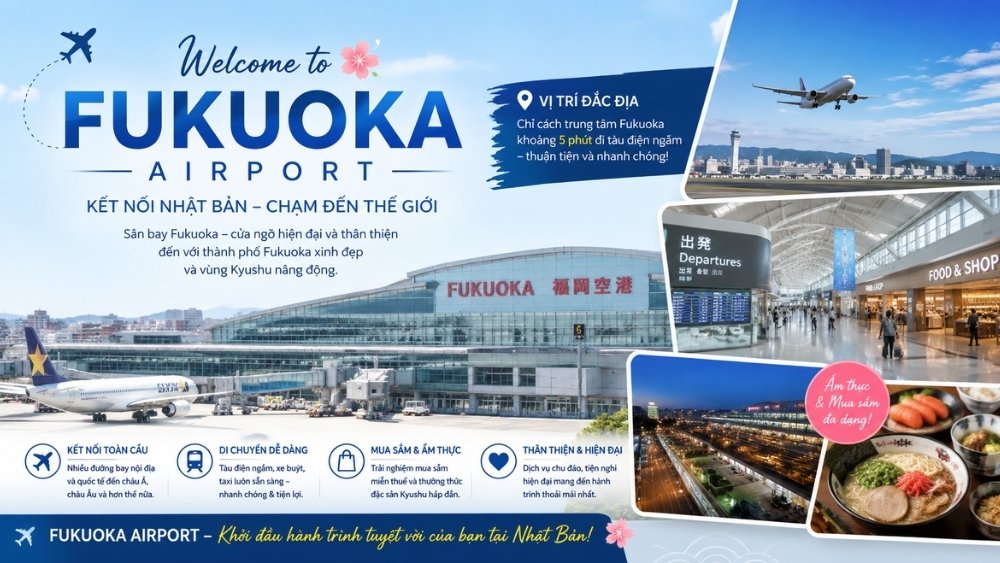 Sân bay Fukuoka: Cẩm nang chi tiết từ A-Z cho mọi hành trình
