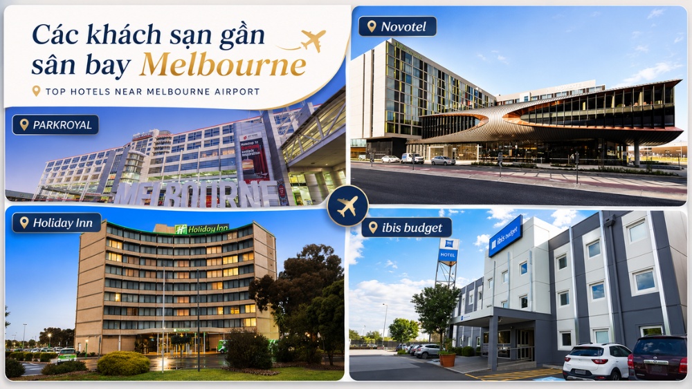 C&aacute;c kh&aacute;ch sạn gần s&acirc;n bay Melbourne