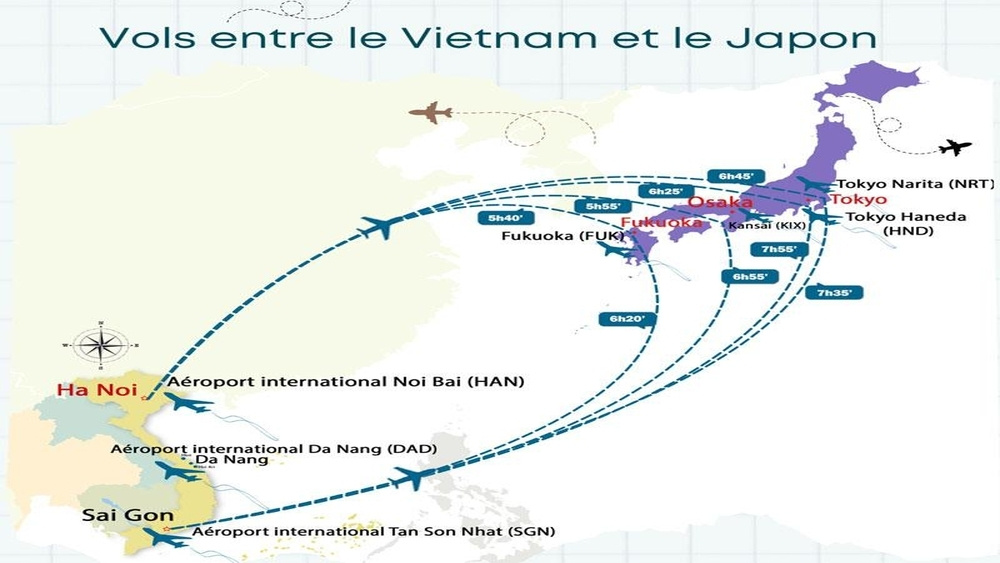 Đường bay thẳng Việt Nam &ndash; Nhật Bản