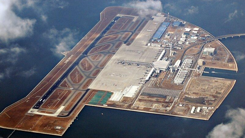 To&agrave;n cảnh s&acirc;n bay quốc tế Chubu Centrair từ tr&ecirc;n cao