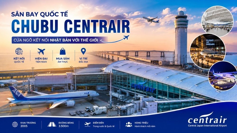 Sân bay quốc tế Chubu Centrair: Thông tin chi tiết cần biết