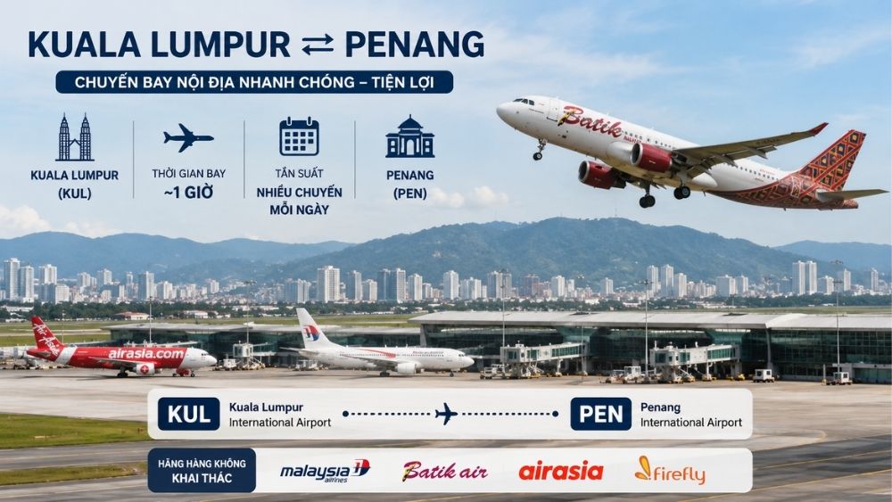 tu san bay kuala lumpur di penang
