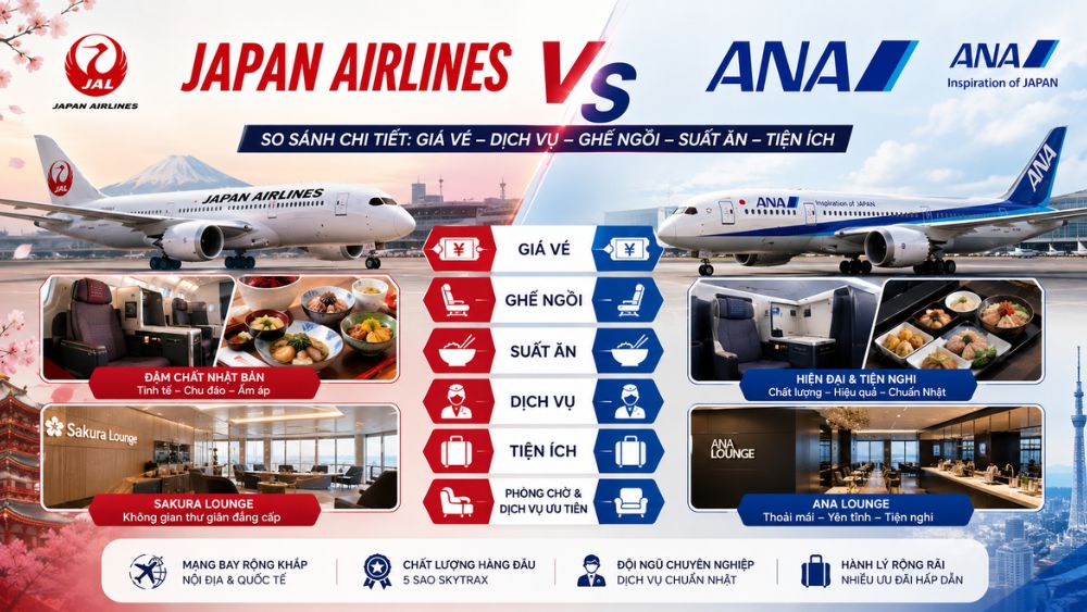 Japan Airlines vs ANA: Economy – Premium Economy – Business Class