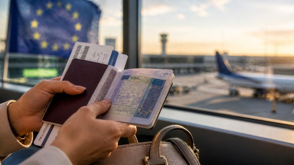 Visa Schengen tại s&acirc;n bay