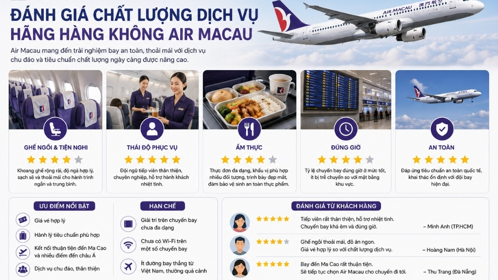 air macau co tot khong danh gia dich vu