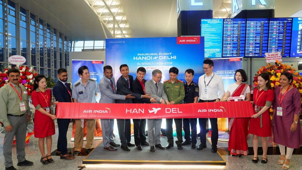 đường bay Air India H&agrave; Nội Delhi