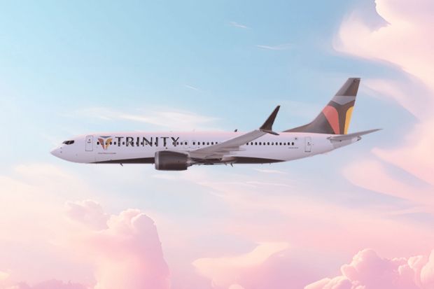 Máy bay Boeing 737 với diện mạo mới của Trinity Airways, thương hiệu mới của hãng hàng không T’way Air Máy bay Boeing 737 với diện mạo mới của Trinity Airways, thương hiệu mới của hãng hàng không T’way Air