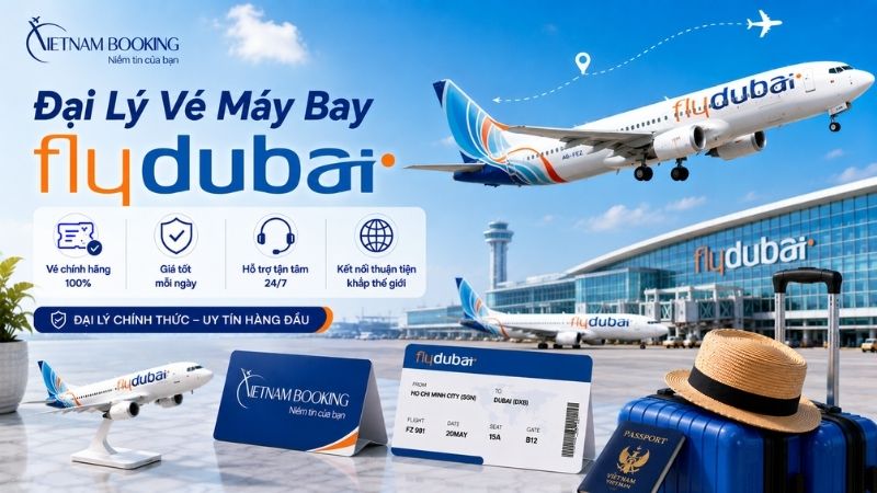 Đại lý vé máy bay Flydubai ủy quyền – Vietnam Booking