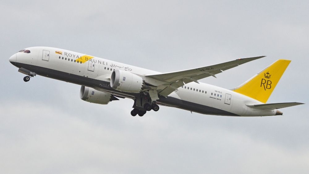 M&aacute;y bay Royal Brunei Airlines