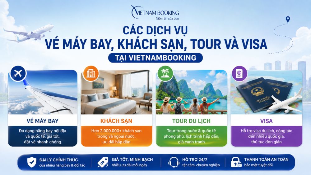 dịch vụ du lịch tại Vietnambooking