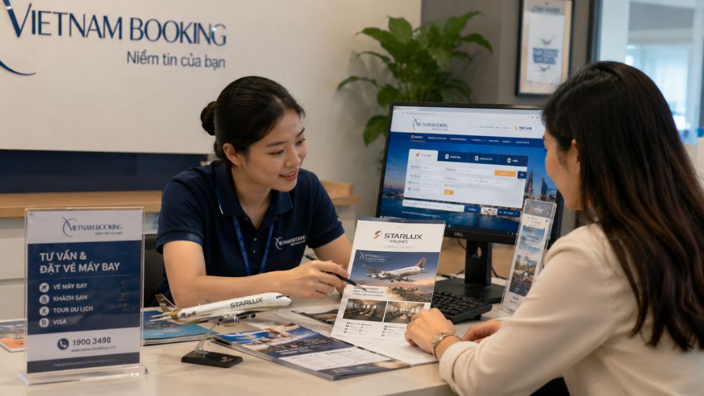 tư vấn v&eacute; m&aacute;y bay STARLUX Airlines