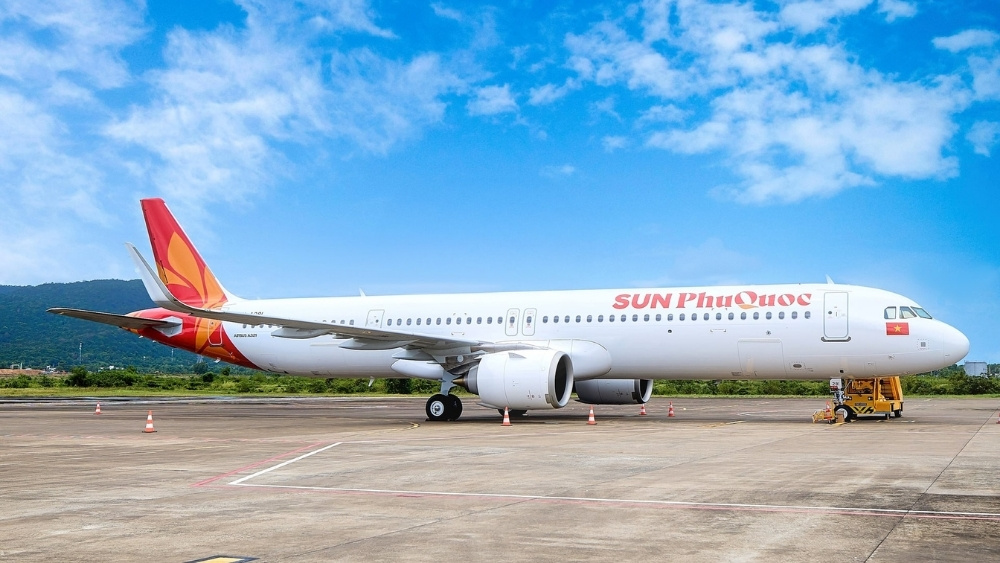 M&aacute;y bay Sun Ph&uacute; Quốc Airways - Nguồn: Internet
