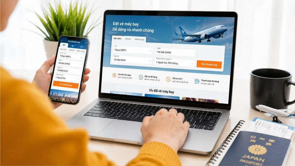 Kinh nghiệm đặt v&eacute; m&aacute;y bay từ Nhật Bản về Việt Nam gi&aacute; rẻ&nbsp;