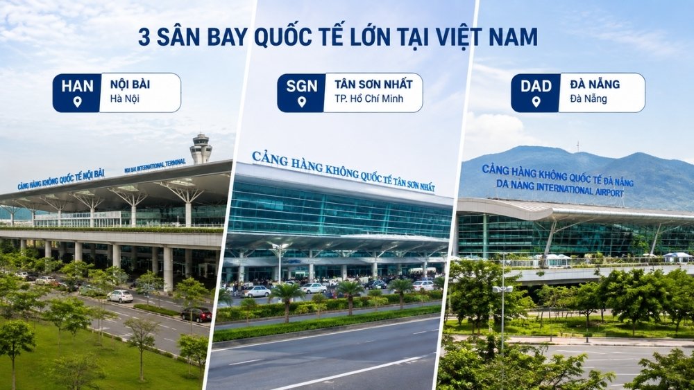 S&acirc;n bay đến tại Việt Nam