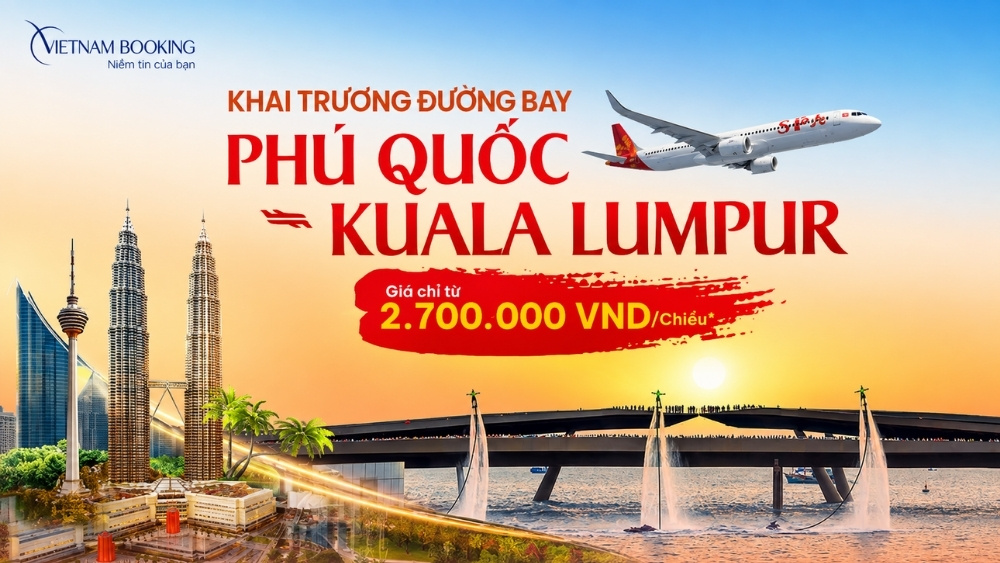 Sun PhuQuoc Airways mở đường bay Ph&uacute; Quốc &ndash; Kuala Lumpur từ 2,7 triệu - Nguồn: Internet
