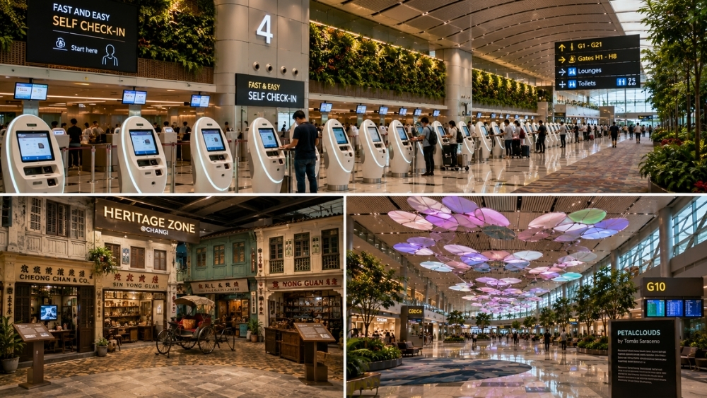 Terminal 4 s&acirc;n bay Changi Singapore