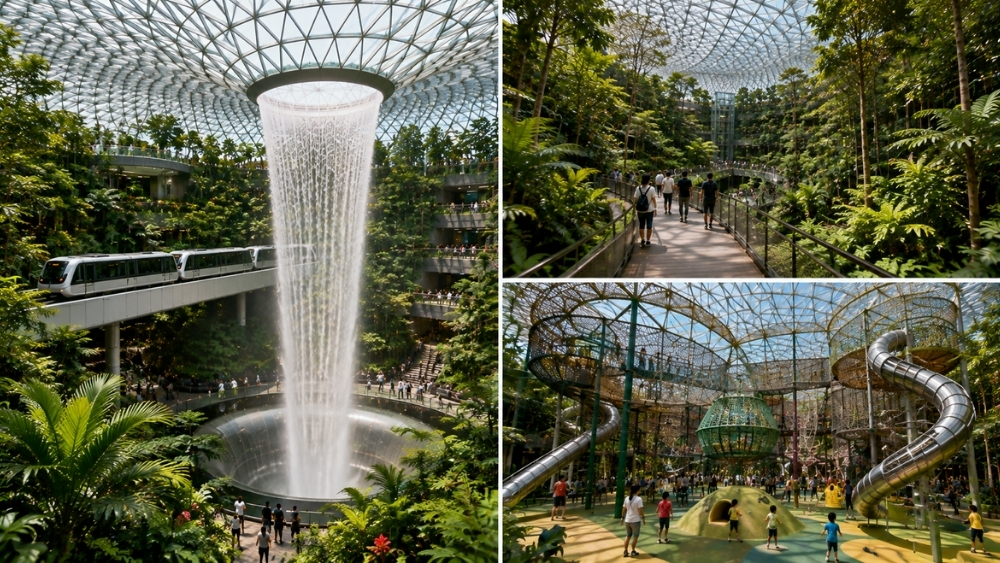 Forest Valley v&agrave; Canopy Park tại Jewel Changi