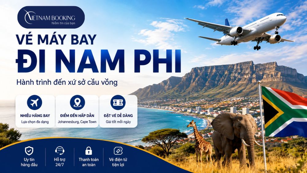 v&eacute; m&aacute;y bay đi Nam Phi