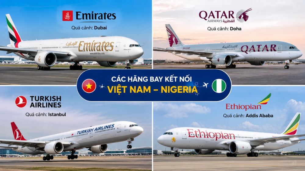 c&aacute;c h&atilde;ng bay đi Nigeria từ Việt Nam