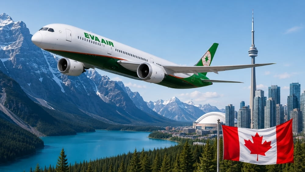 V&eacute; m&aacute;y bay EVA Air đi Canada c&oacute; gi&aacute; khoảng từ 30 triệu đồng