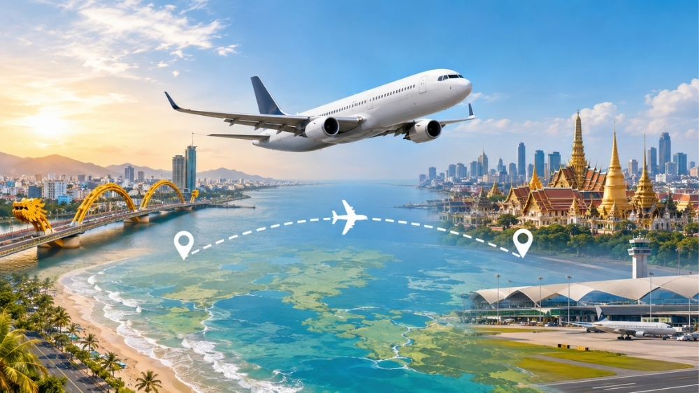 h&atilde;ng bay Đ&agrave; Nẵng Bangkok