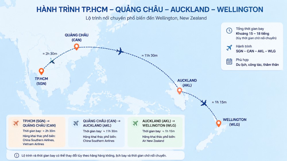 Air New Zealand đi Wellington