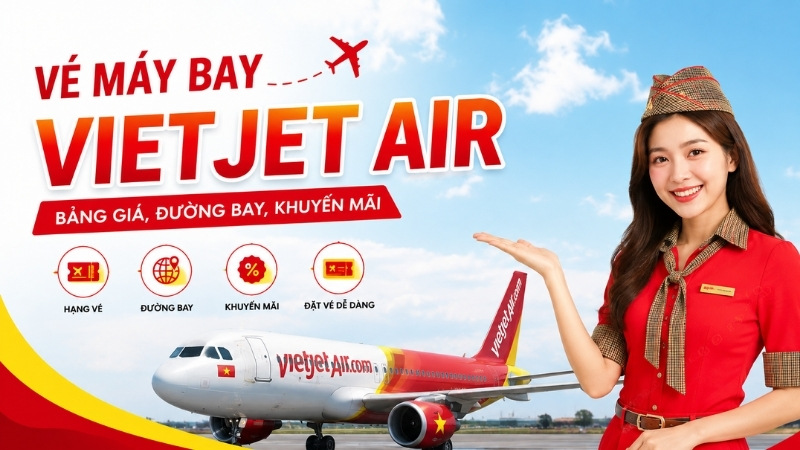 Đặt vé máy bay Vietjet Air giá rẻ – Vietnam Booking