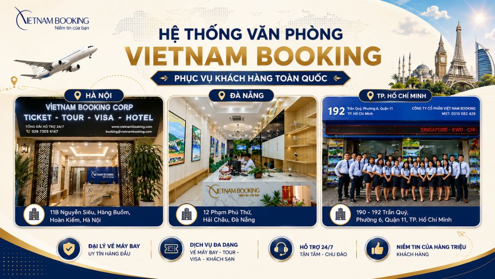 văn ph&ograve;ng Vietnam Booking