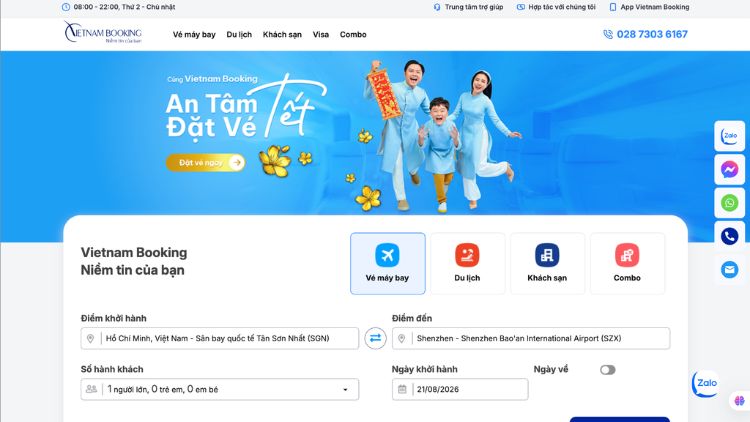 đặt v&eacute; Hong Kong Airlines tại Vietnam Booking
