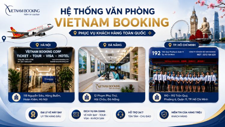 văn ph&ograve;ng Vietnam Booking tại Việt Nam