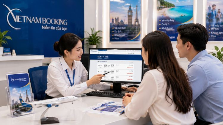 tư vấn v&eacute; Hong Kong Airlines tại Vietnam Booking