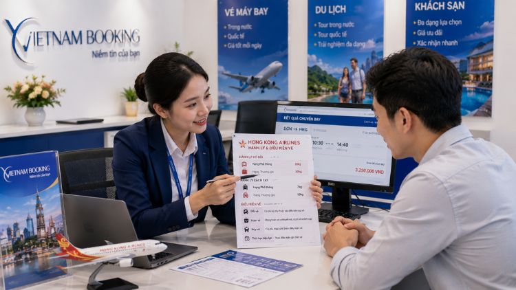 dịch vụ v&eacute; Hong Kong Airlines Vietnam Booking